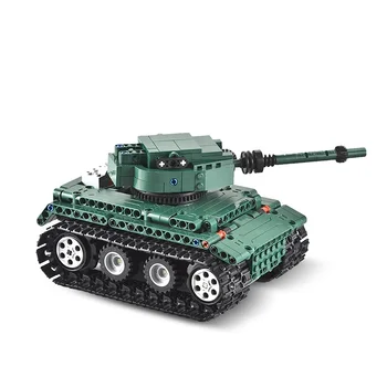 Mursten Militære serie Tiger Tank vogn Model Technic byggesten legetøj til Børnenes gave Dreng