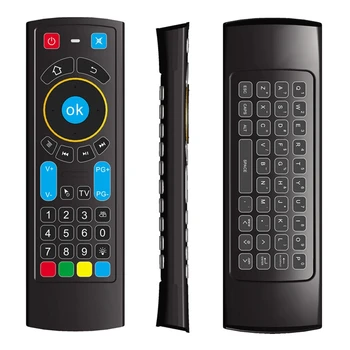 MX3 PRO Wireless Keyboard Air Mouse Fjernbetjening 2.4 G Mini til Amazon Fire TV/Brand TV-Stick/Android TV Box