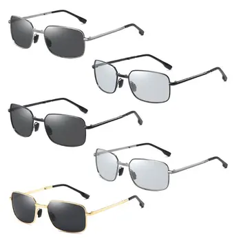 Mænd Fotokromisk Sammenklappelig Solbriller med Polariserede Linse Metal Frame Beskyttelsesbriller Beskyttelse Anti-Træthed-Brillerne