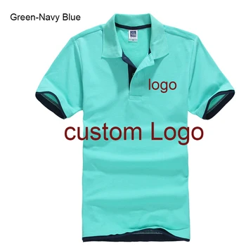 NEEDBO Herre Polo-Shirts med Korte Ærmer Customized Logo Polo-Shirt med Print DIY Dit Eget Design Polo Shirt Mænd Slanke Afslappet Top