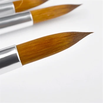 Negle Børster til UV-Nail Gel Polish Tegning, Maleri Værktøjer Sæt Transparent Blå Krystal Håndtag, 6 Stk Manicure Nail Art Pensel, Pen