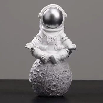 Nordisk Resin Figurer Bruser Dekoration Astronaut Ornament Miniature Statuer Kids Soveværelse Stue, Boligindretning Tilbehør