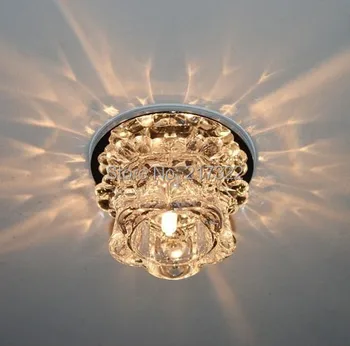 Nye Moderne Krystal 3W LED Loft lampe led indendørs light led loft hvidt lys 0248