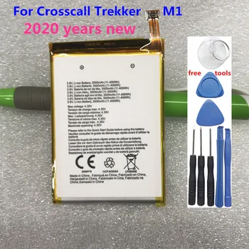 Nye Originale 3000mAh Batteri til Crosscall Trekker M1 Mobiltelefon Batterier + værktøjer