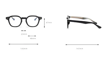 Nye Retro Klassiske TR90 Briller Optisk Kvinder Vintage Briller Ramme Klar linse Brille Mænd Sort Brun Skildpadde Øje Glas