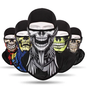 Offentlig Maske, Hat Sommeren Banditter Hat 3d-Print Maske Sort Halloween Caps Til Fest Udendørs Pullover Hat Cykling Maskeret Hat