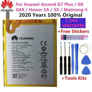 Oprindelige Erstatning Batteri HB396481EBC For Huawei ASCEND G7-landene PLUS ÆRE 5X y6ii GR5 5A G8 G8X RIO L03 UL00 TL00 AL00 3000mAh