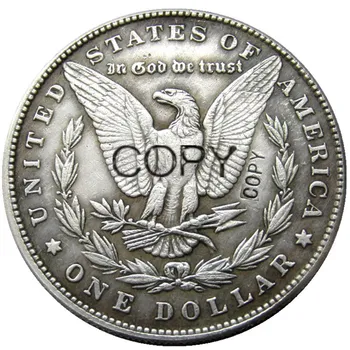 OS Hobo 1901 Morgan Dollar zombie, skelet Hånd Hugget Sølv Forgyldt Kopiere Mønter