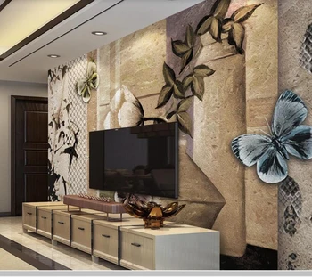 Papel de parede Amerikansk Retro-stil blomster bambus mosaik 3d tapet,opholdsstue, tv, væg soveværelse tapeter home decor vægmaleri