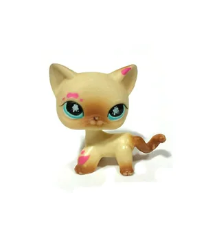 Pet Shop Dyr Creme Pink Splash Kat Løs Figur Barn Pige Toy