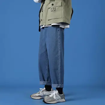 Privathinker Mænds Afslappet Oversize Jeans 2020 Efterår og Vinter Nye Harajuku Lige Streetwear Denim Bukser Vintage Jeans Hip Hop