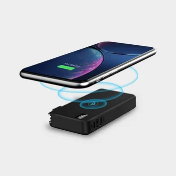 Qi trådløse oplader 10000mah power bank usb væg oplader USB Type-C 18W PD hurtig oplader til iphone, hurtig opladning