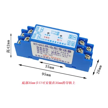 RS30 2 Channal PT100 Termisk Modstand Temperatur Erhvervelse Modul Sender RS485 Kommunikation med Høj præcision Konvertering