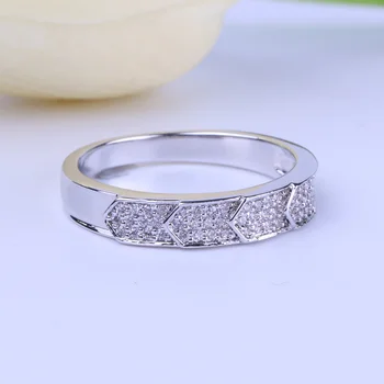 Seanlov Forlovelsesringe For Kvinder Elskere' Gave Bane Indstilling Cubic Zirconia Smykker Charms Ring Bijoux