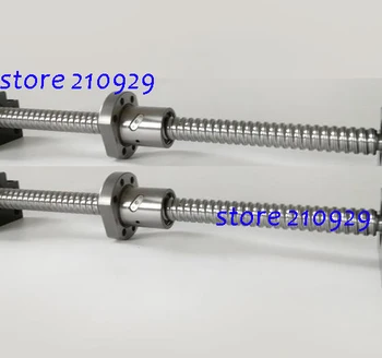 SFU4005 2set 1700/1700mm Præcision Rullet Ballscrews ende bearbejdning BK30/BF30