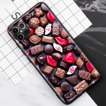 Silikone Phone Case For iPhone 12 Mini-11 Pro X XS Antal XR 7 8 6 6S Plus SE 2020 Bløde bagcoveret Coque Fundas Sød Chokolade Bar