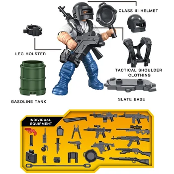 Simulering Soldater byggesten Soldater, Militære Modeller-Legetøj For drengens Foretrukne Løsøre Fælles, Realistisk Army Model Mursten