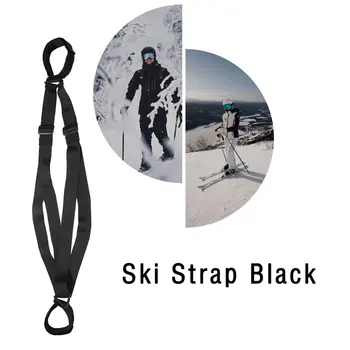 Skulder Ski Stropper Justerbar Skiløb Pole Skulder, Hånd Bærer Lash Håndtag Remme Porter Hook Og Loop Til Opbevaring Af Udstyr