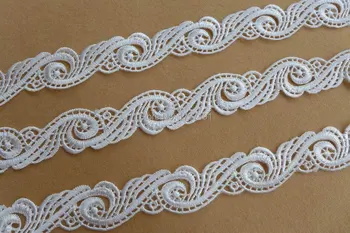 SMARTE elfenben hvid venedig spiral blomster blonder trim til bryllupper, pandebånd, øjne, ændret couture