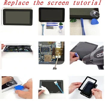 Sort 8 tommer for Fluo Live 8 4g Kapacitiv touch screen panel reparation udskiftning af reservedele gratis fragt