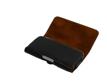 SZLHRSD Retro Ægte Læder Bælte i Taljen Klip Etui, Cover Til LG Q8 Sag For LG Q6 Plus Telefon Taske til LG K7 (2017) K20 plus