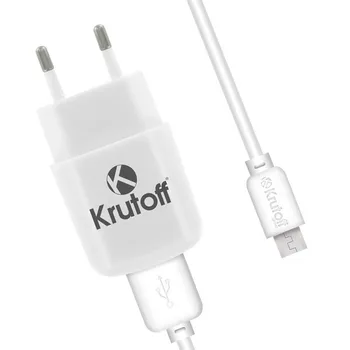 Szu krutoff ch-02m 1xusb, 2.1 a + mikro-USB-kabel (hvid)
