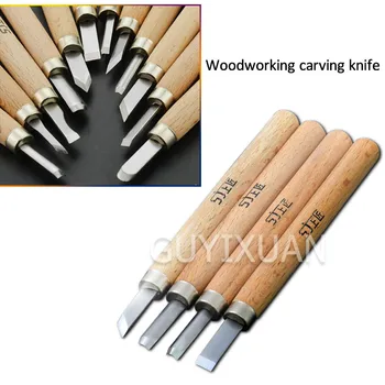 Sæt håndlavede træ udskærings knive Træsnit, Blyantspidser Multifunktion gips tætning af Gummi stempel forskærerkniv