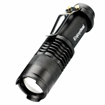 Taktisk Justerbar Zoom LED Lommelygte Torch Q5 2000 Lumen Mini Lommelygte Fokus Lanterna AA/14500 Batteri-led camping