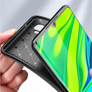 Tilfældet for Xiaomi Mi Note 10 Pro Mi 9 Lite Carbon Fiber Silikone Cover Fuld Back Telefon Dækning For Xiaomi Note 10 CC9 Pro