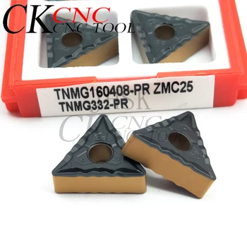 TNMG160408-PR ZMC25 Hårdmetal indsætte Eksterne Dreje Værktøjer til CNC-Værktøj i høj kvalitet TNMG 160408 dreje indsætte skærende værktøjer