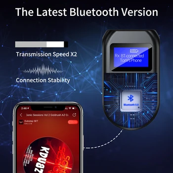 Trådløs Bluetooth-Adapter Sender-Modtager med Skærm, Husholdning, Computere, Tilbehør til PC-TV