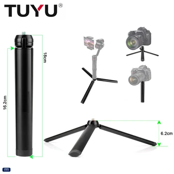 TUYU Aluminium Mini Bord Stativ Ben for Digitale Kameraer Zhiyun Glat Q Kran Kran-M-Lys til Action-Kamera, GoPro SJCAM Yi