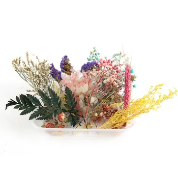 Tørrede Blomster, Stearinlys Håndlavet hvilket Gør Aromaterapi Voks Stykke DIY Materiale Særlige Tørrede Blomster Tilfældig Farve