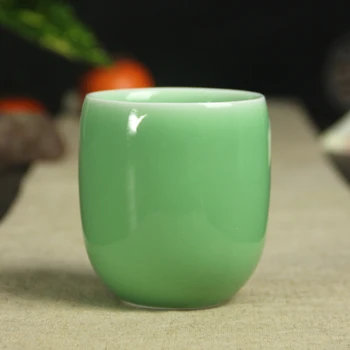 Udsøgt Interessante Kinesiske Klassisk Grøn Glasur Porcelæn Te Kop