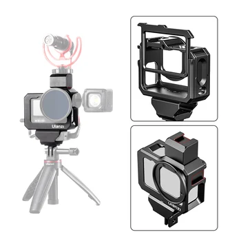Ulanzi G9-5 Metal Beskyttende Boliger Bur med Dual Koldt Sko Mount 52mm Filter Adapter til GoPro Hero 9 Action Kamera Tilbehør