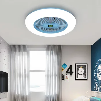 Ultra-tynde integreret lampe mute elektrisk ventilator soveværelse, spisestue loft ventilator med fan husstand, loft ventilator lys LB12202