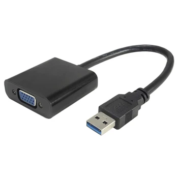 USB til VGA-3.0 mandlige og kvindelige Adapter Kabel 1080P-Skærm Moniter Converter Eksterne Kort Video til Bærbare PC 20pcs