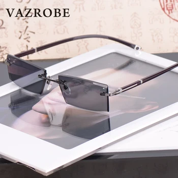 Vazrobe Kamæleon Solbriller Mænd Plain/nærsynethed Fotokromisk Sol Briller for Manden Kører Anti Glare UV400 Uindfattede Briller Brand