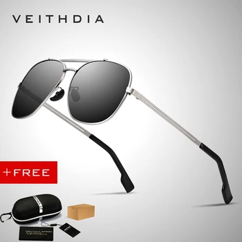 Veithdia 2019 Brand Designer Mode Solbriller Solbriller Mænd Polariseret Belægning Spejl Brillerne Accessorie Til Mænd 2493