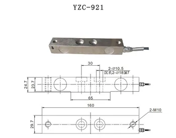 Vejecelle YZC-921 Automotive Inspektion Lastbil Skala / Tryk-Kraft Vejer Tilbehør 2T