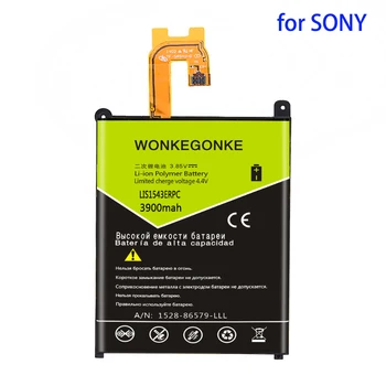 WONKEGONKE 3900mah LIS1543ERPC Batteri til Sony Xperia Z2 L50w L50U L50T Sirius SÅ-03 D6503 D6502 batteri
