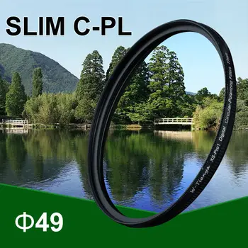WTIANYA 49mm C-PL CPL Cirkulært Polariserende Linse Filter 49 mm (5.3 mm Ultra Slanke, K9LR Optisk Glas, Undgå Vignettering)