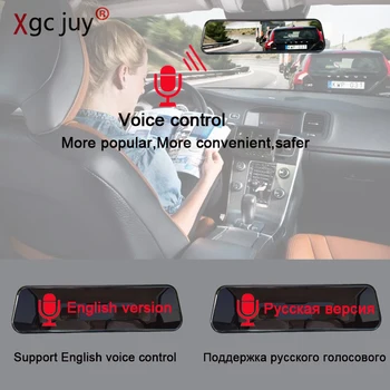 Xgc juy 10 tommer 1080P stemmestyring Bil DVR stream medier Bil kameraer spejl Auto Video-Optager Night vision Dash cam Bag