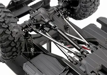 XQRC Trx4 rustfrit stål chassis forbindelsesstangen til 1 / 10 RC styr 313mm akselafstand traxxas trx-4bronco Blazer sport G500