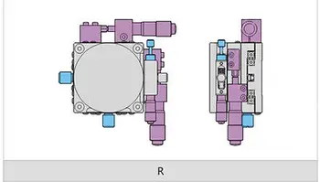 XYR lineær/rotation(roterende) fase 40X40mm Uadskillelige cross-rulleleje
