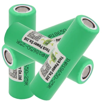 YECKPOWO INR18650 25R batteri li-ion-batterier 10C sats høj afløb 25A 3,7 V 2500mah genopladelige akkumulator / 18650 oplader