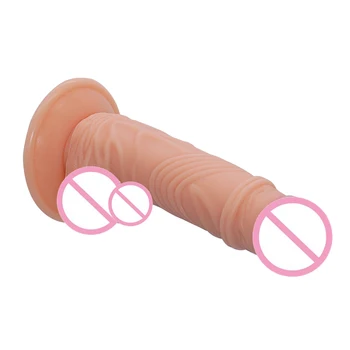 YUELV 19.5*4,5 CM Lille Realistisk Dildo Til Begyndere Kvindelige Onani sugekop Kunstig Penis Voksen Sex Legetøj Produkter