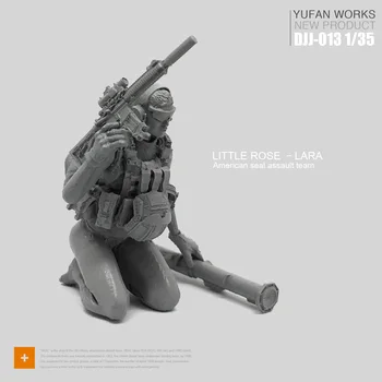 Yufan Model 1/35 Figur Model Kit Kvindelige Soldat Tætning Tætning Felt Huntress Djj-13