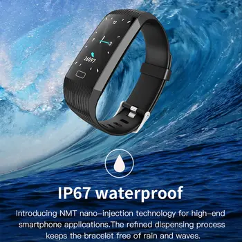 Z6 Smart Armbånd Multi Sports Smart Band-puls, Blodtryk Overvåge Kalde Påmindelse IP67 Vandtæt Ur Fitness Tracker